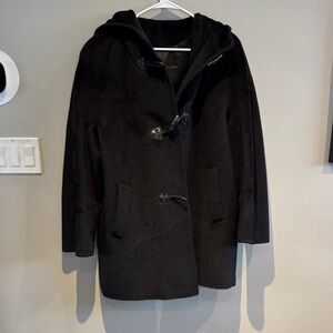 Piacenza baby llama hooded coat 8 oversized